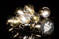 Градинско парти осветление LED - стъклени крушки - 5 м топло бяло