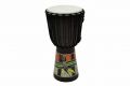 Африкански барабан Джембе - 60 см - ръчно рисуван