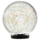 Соларно осветление Стъклена топка, топло бяла, 15 см